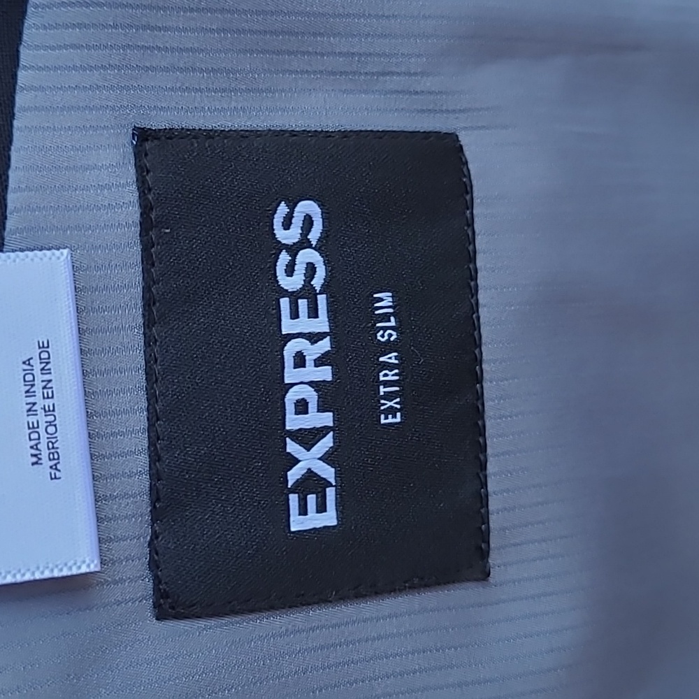 Express Solid Black Wool Polyester Blend Sz 38 S … - image 6